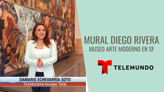 Entrevista Telemundo - Mural Diego Rivera San Francisco